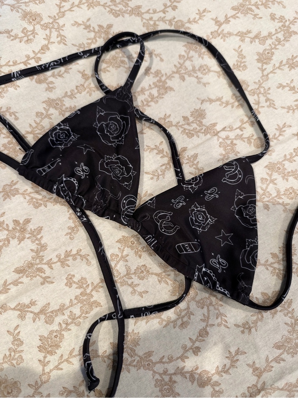 XS Badwood strap bikini top